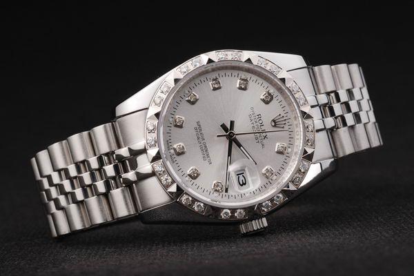 Rolex Datejust Diamond Bezel Stainless Steel Men Watch-RD2397