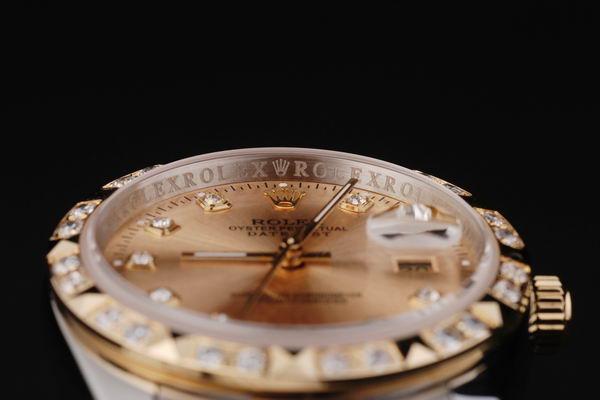 Rolex Datejust Diamond Bzel Stainless Steel Watch-RD2410