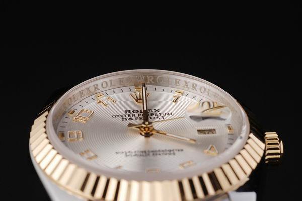 Rolex Datejust Golden&White Stainless Steel Watch-RD2407